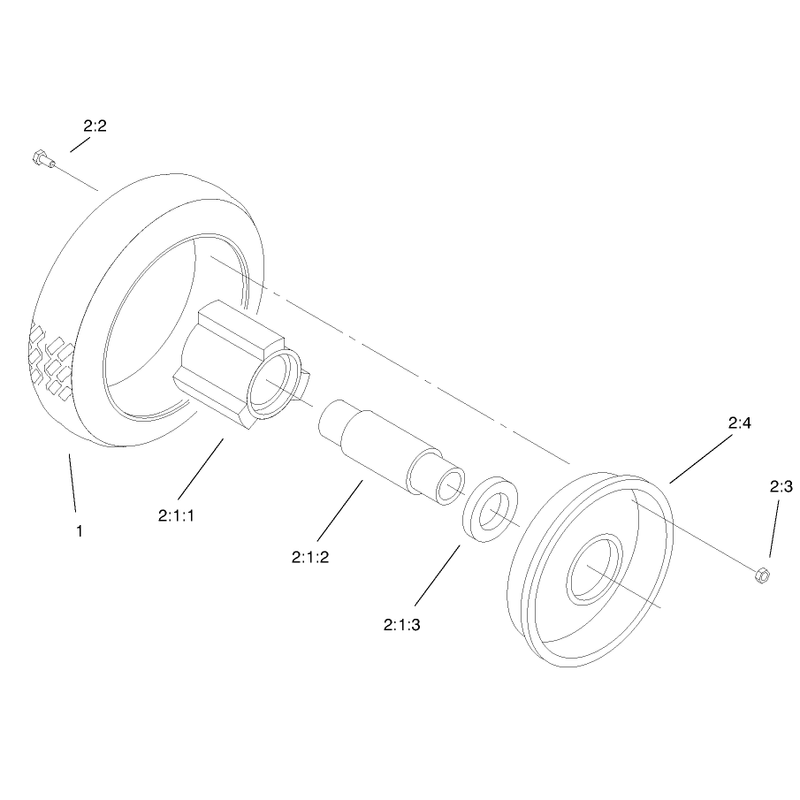 Front Wheel and Tire Assembly