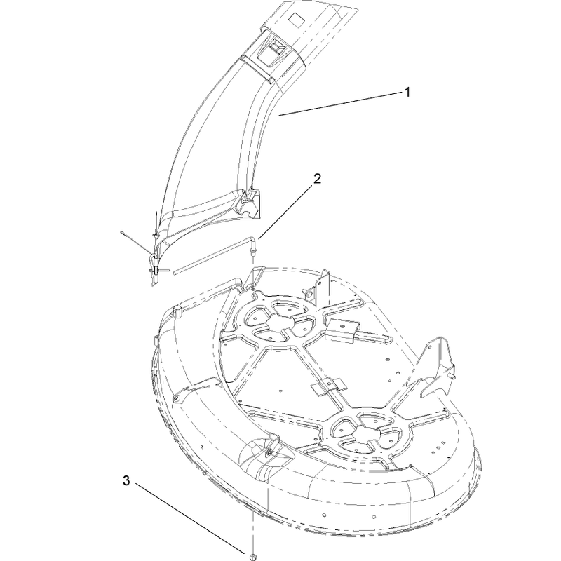 Discharge Chute and Blade Assembly