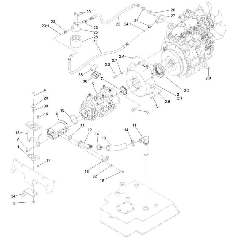 Tandem Pump and Gear Pump Assembly