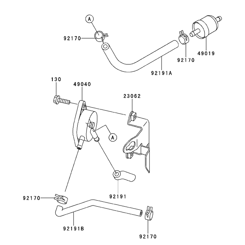 Fuel Tankfuel Valve Kawasaki Fh500v-As30