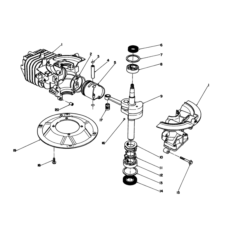Crankshaft Assembly Model No 47pn2-3
