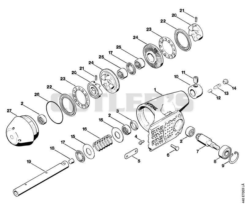BT 310 Gear head