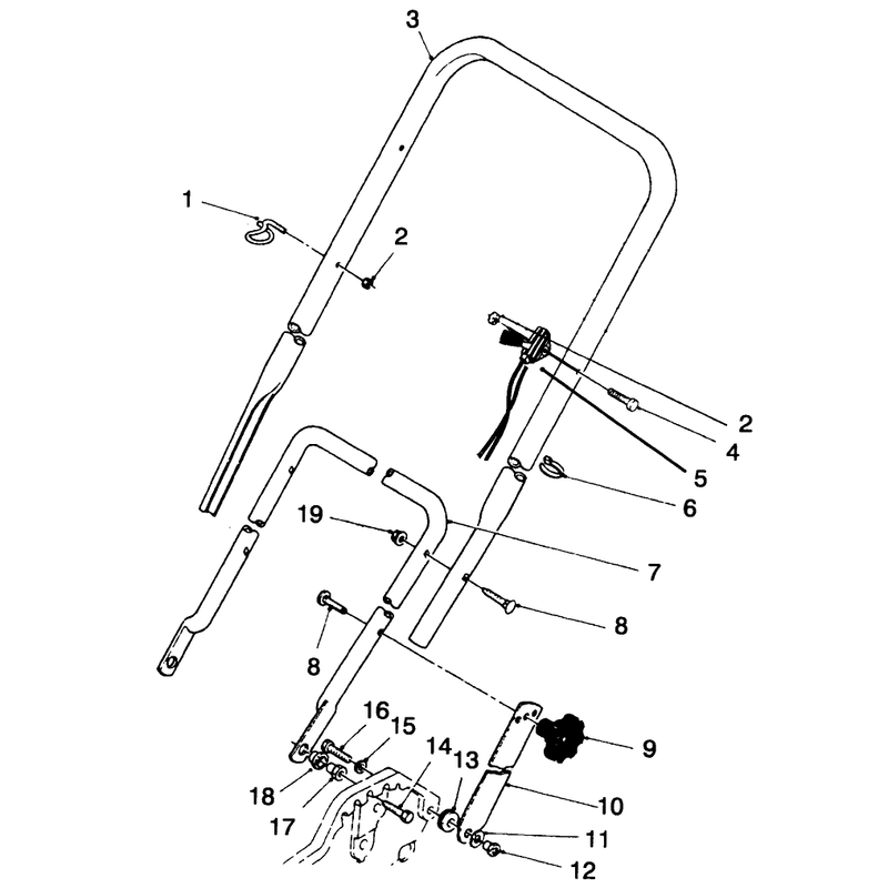Handle and Throttle Control Assembly