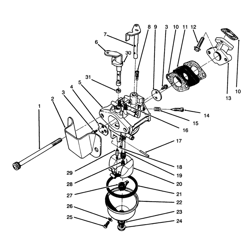 Carburetor Assembly Model No. 47ps5-4