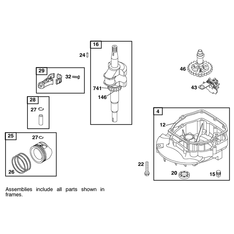 Engine Briggs and Stratton Model 122602-0150-E1