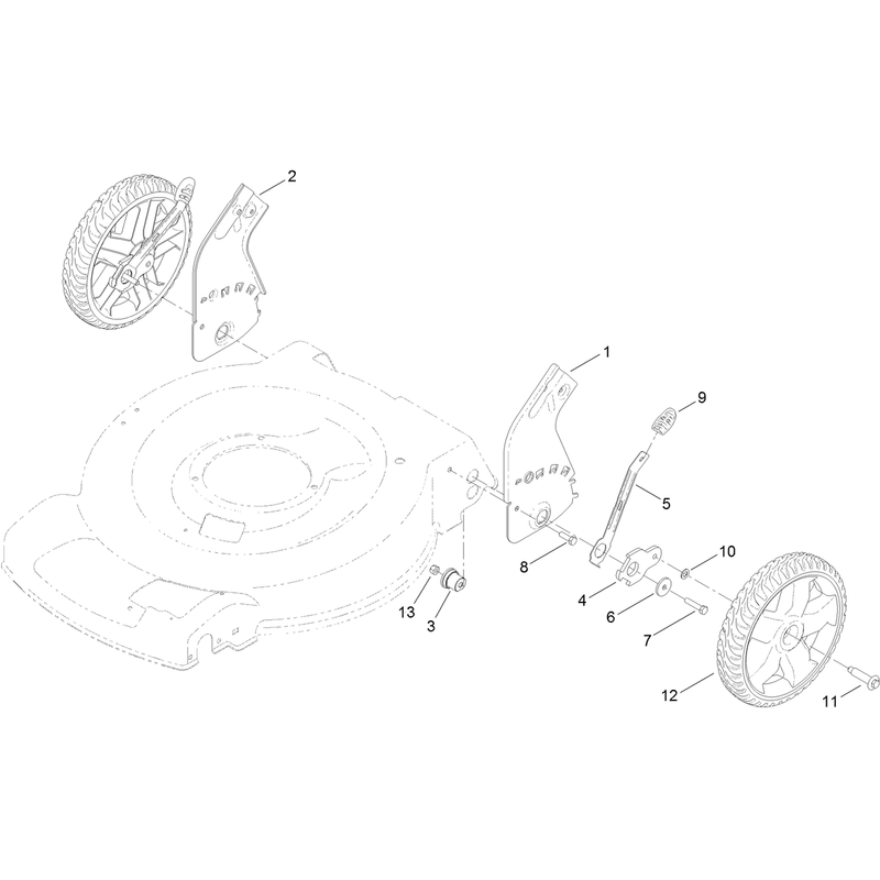 Height of Cut and Rear Wheel Assembly