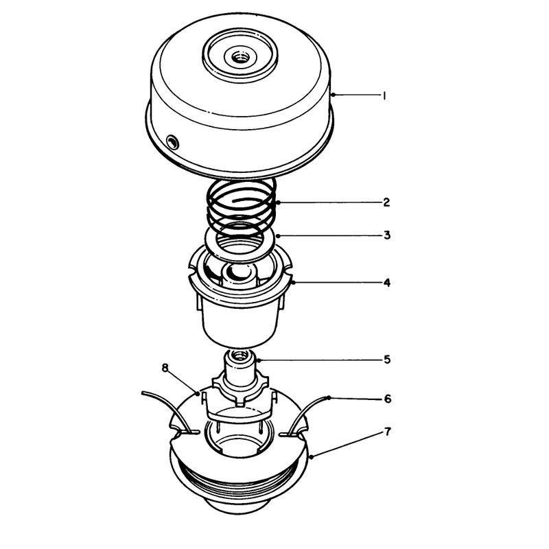 Dual Line Tap & Trim Head No. 46-2800 (optional)