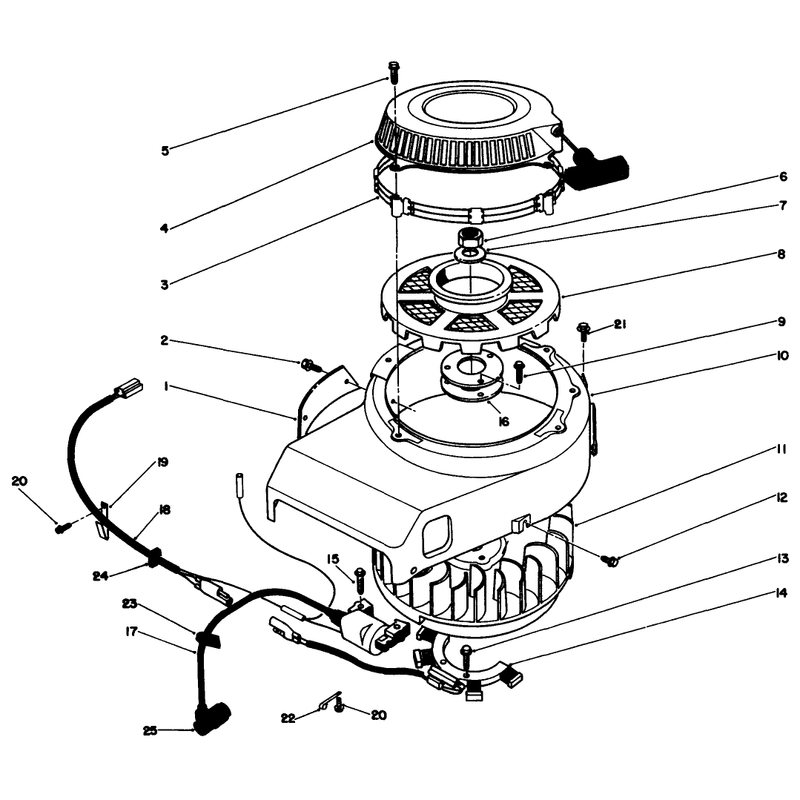 Recoil and Flywheel Assembly