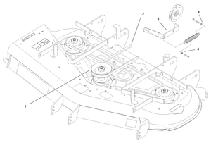 Toro 100-2317 52 in. Pulley Service Kit * Attachment Parts Diagram