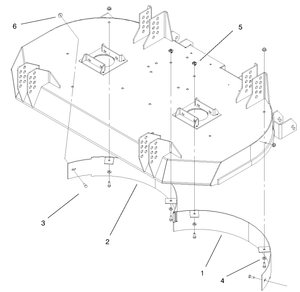 Toro 100-2438 Rear Baffle Kit Attachment Parts Diagram