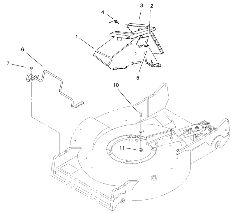 Discharge Tunnel and Engine Guard Assembly