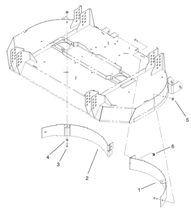 Toro 100-5841 Bagging Baffle Kit Attachment Parts Diagram