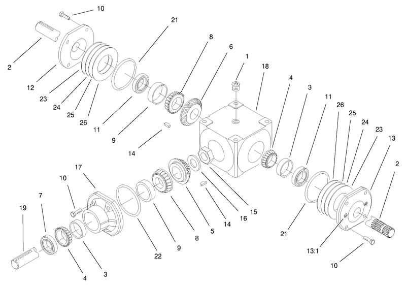 Gearbox Assembly No 99 0299