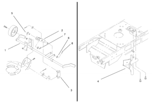 Toro 100-6066 Kit-52 in. Deck Adapter Attachment Parts Diagram