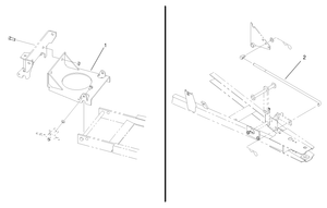 Toro 100-6067 Kit-48 in. Dozer Blade Adapter Attachment Parts Diagram