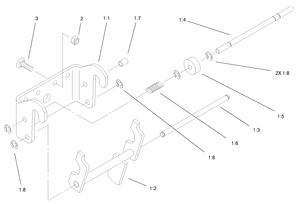 Toro 100-8716 Kit-attach a Matic Attachment Parts Diagram