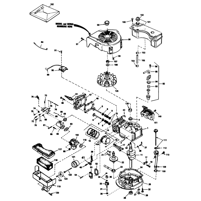 Engine Tecumseh Model No Tvs90-43327d