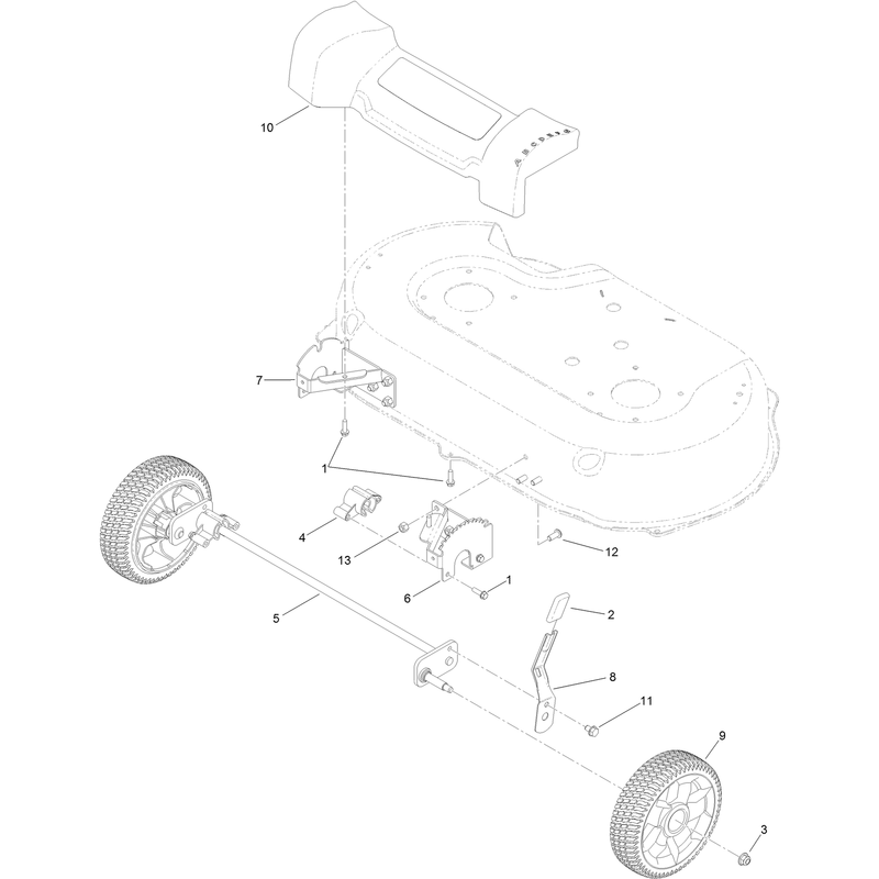 Front Wheel and Axle Assembly