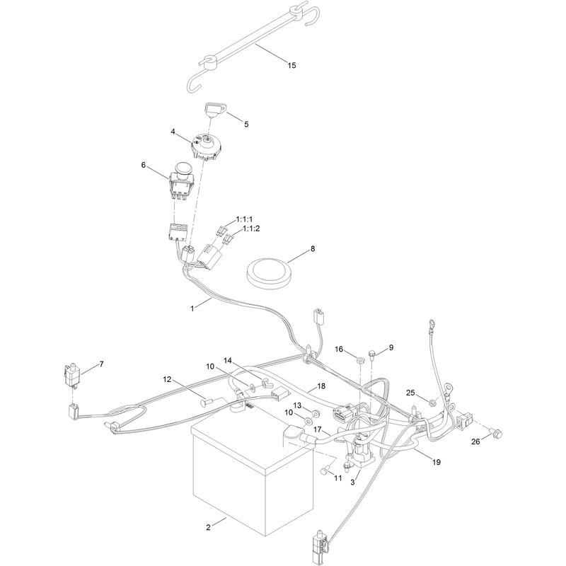 Battery and Electrical Assembly