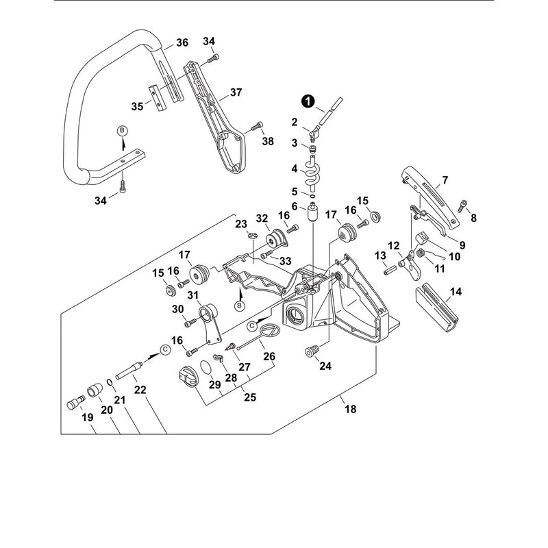 Handles, Throttle Control, Fuel System
