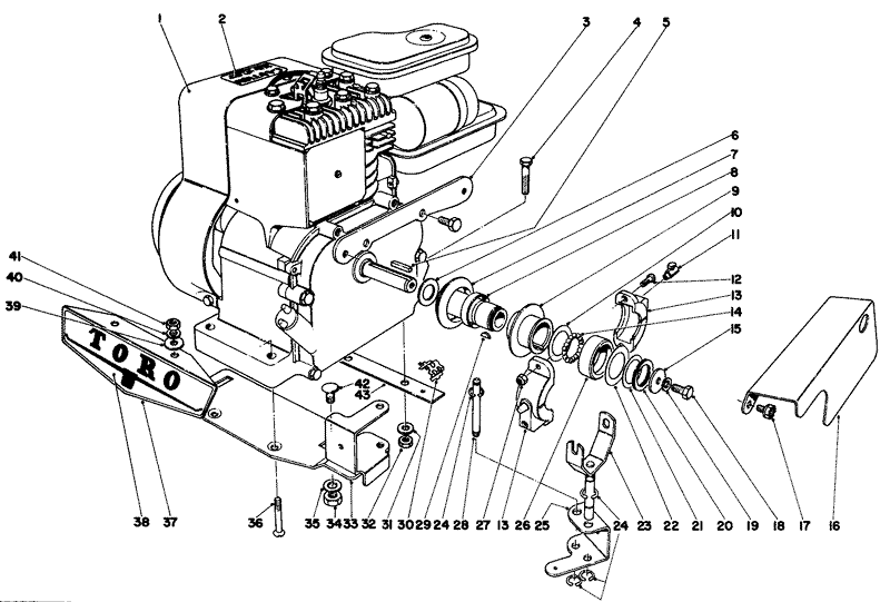 18in Sportlawn Engine Assembly