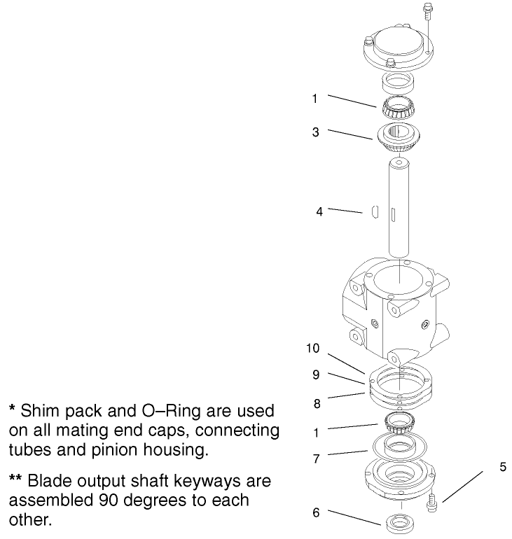 Righthand Shaft Service Assembly No 104 2427