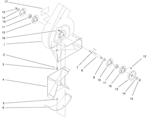 Toro 104-2486 42/48 Blower Asm Kit Attachment Parts Diagram