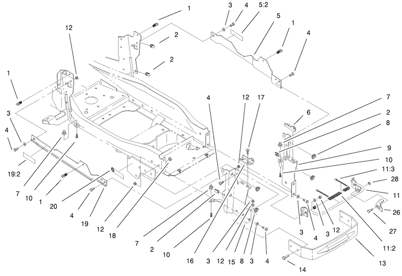 Bumper And Hood Support Assembly