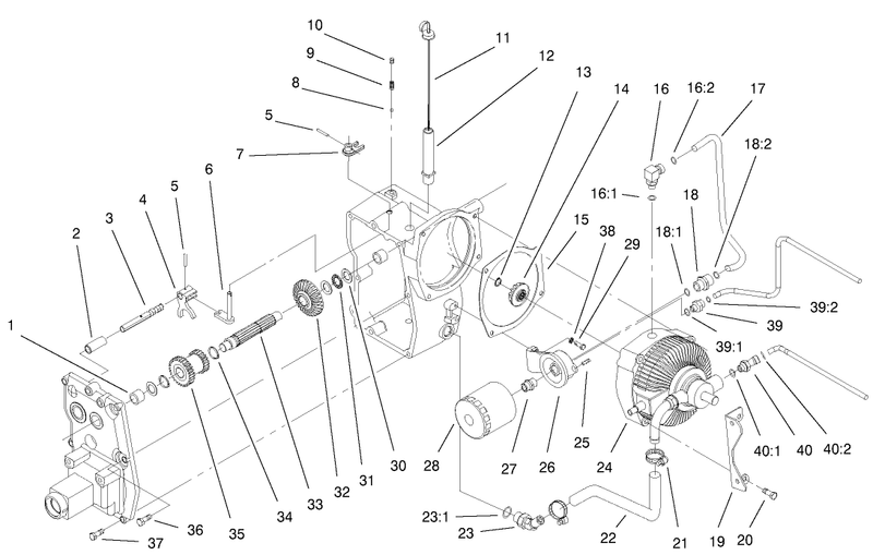 Hydro Trans Axle Assembly continued