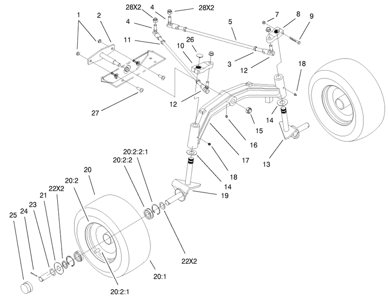 Tie Rods Spindle And Front Axle Assembly