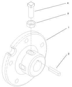 Toro 104-5053 Rear Wheel Hub Kit Attachment Parts Diagram