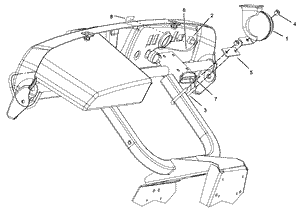 Toro 104-6663 Horn Kit Attachment Parts Diagram