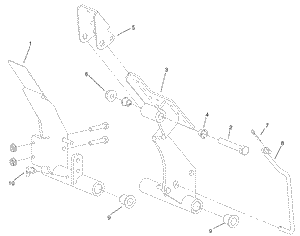 Toro 104-7012 Pedal Kit Attachment Parts Diagram