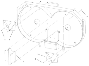 Toro 104-7844 48 in. Ofz Baffle Kit Attachment Parts Diagram
