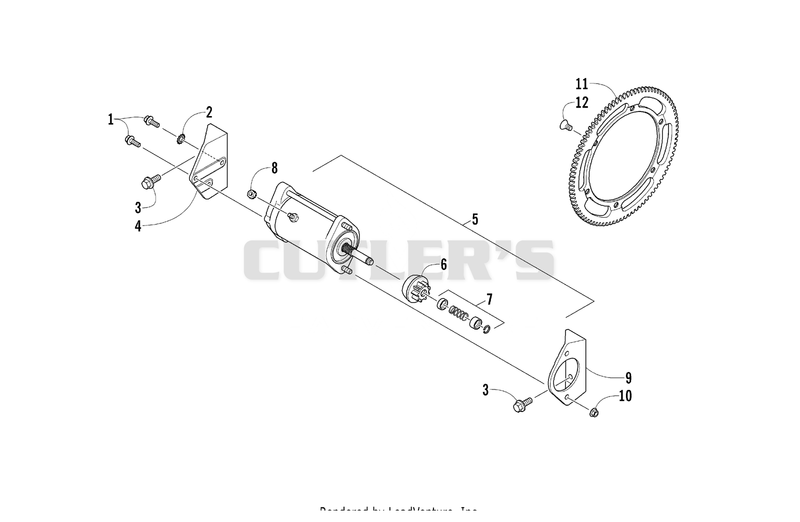 ELECTRIC START - STARTER MOTOR ASSEMBLY [99224]