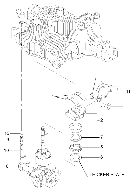 Bypass Shaft And Block Assembly