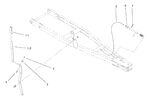 Toro 105-1502 48 in. Dozer Blade Kit Attachment Parts Diagram