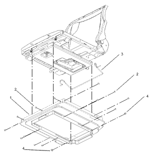 Toro 105-1669 Kit-seat, Suspension [Ofz] Attachment Parts Diagram