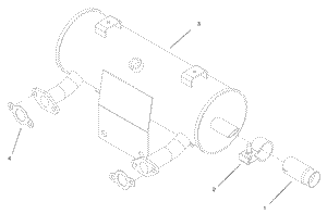 Toro 105-1677 Muffler with Arrester Kit Attachment Parts Diagram