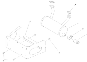 Toro 105-1682 Muffler with Deflector Kit Attachment Parts Diagram