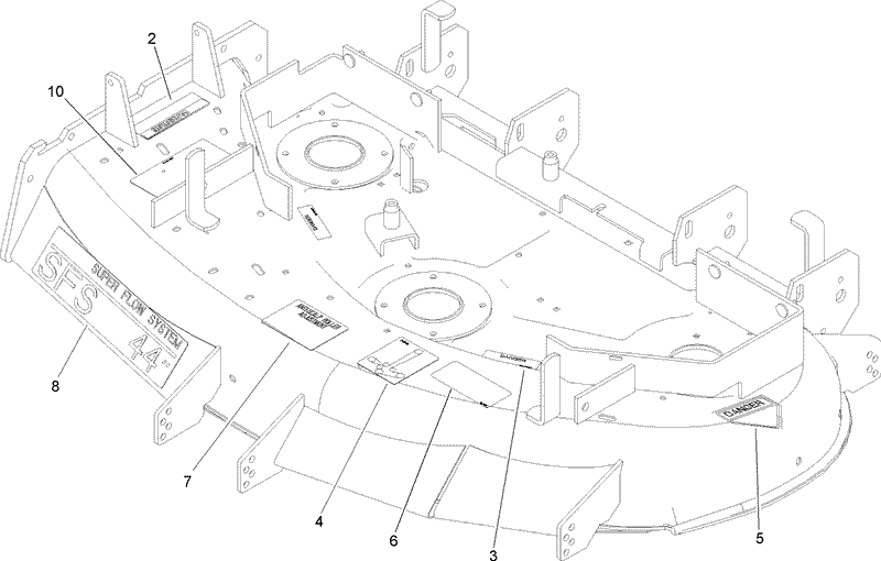 Deck Decal Assembly No 106 5883