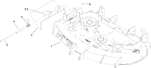 Toro 105-6173 44 in. Full Deck Service Kit Assembly Attachment (Serial #: 240000001 - 240999999) Parts Diagram