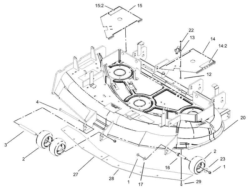 Deck and Wheel Gage Assembly