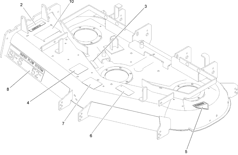 Deck Decal Assembly No 106 5875