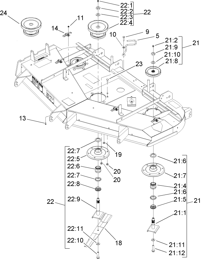 Deck Spindle Assembly