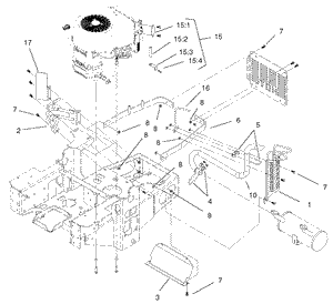 Toro 105-9371 Kit-exhaust,Z-master 100 Int'l Attachment Parts Diagram