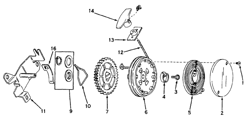 Rewind Starter No 590450a
