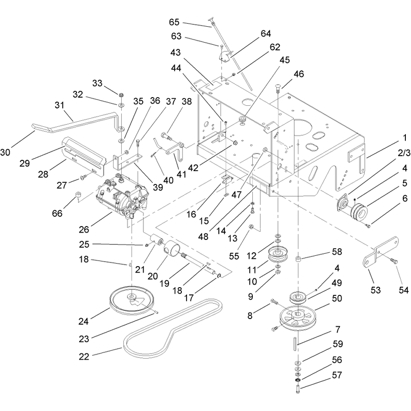 Transmission and Drive Pulley Assembly