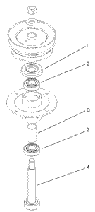Toro 106-0796 Shaft Assembly with Cntr Mower Parts Diagram