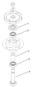 Toro 106-0797 Shaft Assembly with Outer Mower Parts Diagram